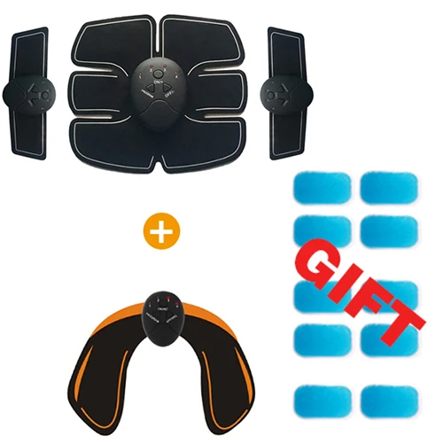 Розовый Abdominal Muscle Trainer Training Apparatus EMS Muscle Stimulator Belt Fitness Massager Body Slimming Shaper Machine Fat Burning - Цвет: Розовый
