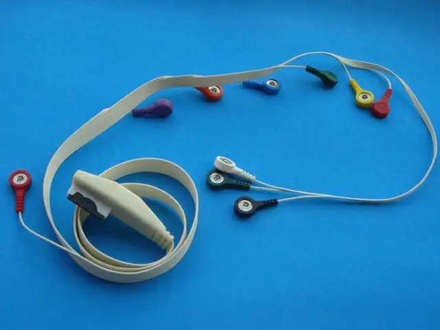 Высокое качество для ступки Miraclink монитор пациента holter ECG EKG 10 свинцовый кабель AHA