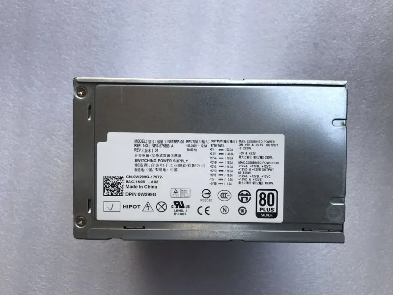 

T5500 T5400 875W Workstation Power Supply H875E-00 N875E-00 J556T
