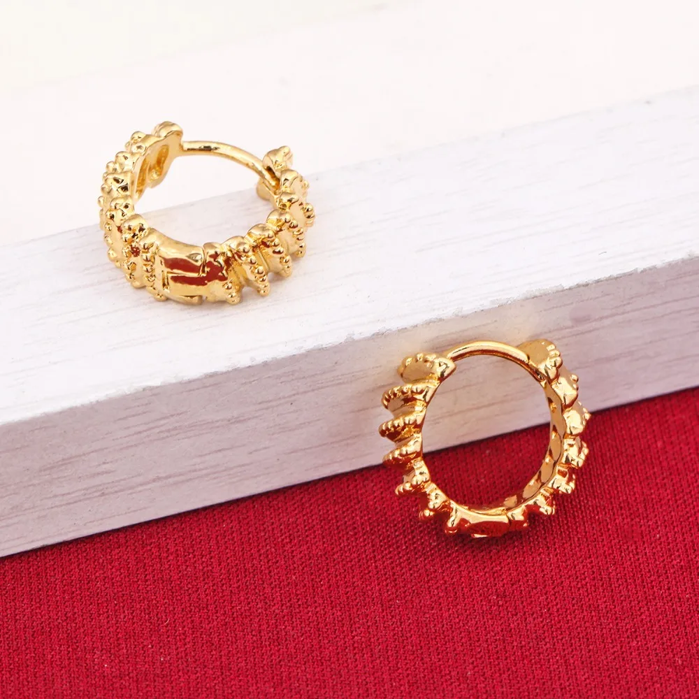 Новинка Модная бижутерия металлические серьги золотого цвета с геометрическим