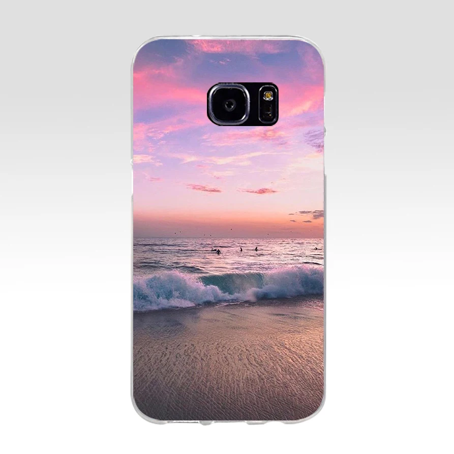 Мягкий силиконовый чехол из ТПУ 91AQ Sea of Love для samsung Galaxy s6 s7 edge s8 s9 plus чехол|Бамперы| |