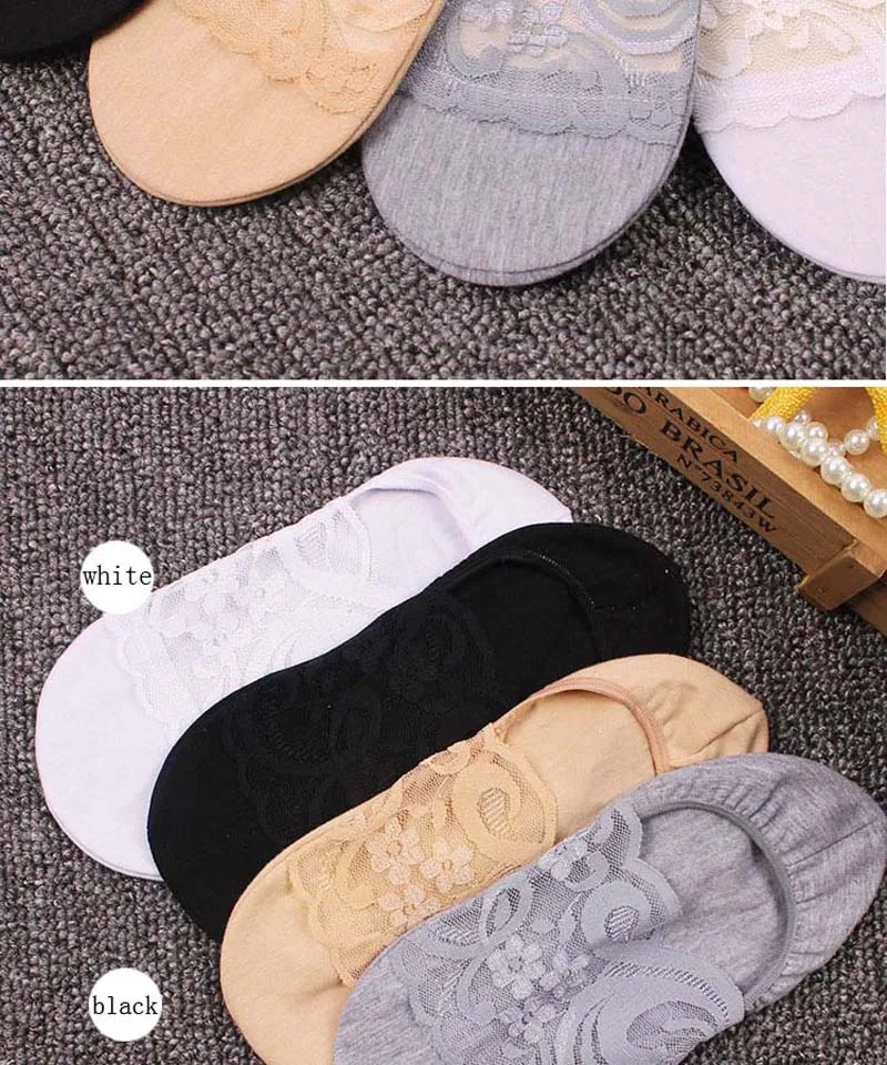 3 пар/упак. летние кружевные носки, популярные носки, женские однотонные хлопковые носки-лодочки, носки с кружевом, SW-41-1