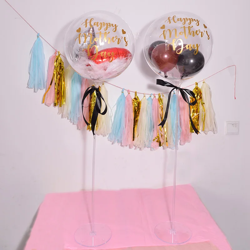 18 дюймовые воздушные шары Happy Mother Day Party Helium MAMA прозрачные баллоны с перьями для
