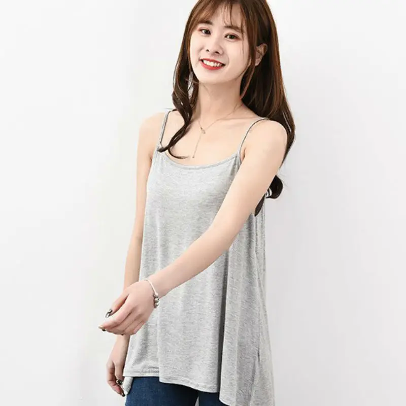 Летние женские высокие эластичные топы с лямкой на шее Модальные feminino майки blusas