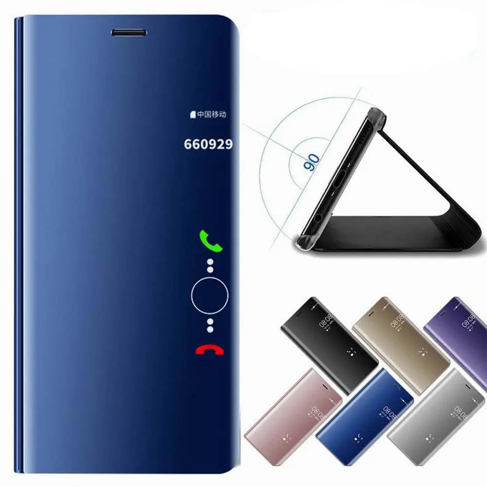 Умный зеркальный Прозрачный чехол для Huawei Mate 8 10 9 Pro P10 Plus умный флип-чехол |