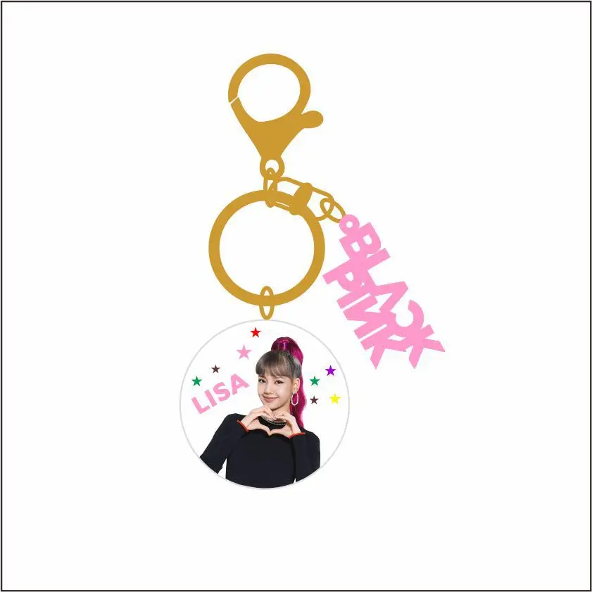 Черный Розовый Дважды Txt GOT7 LISA JENNIE JISOO розовый акриловый креативный брелок Подвеска симпатичная цепочка для ключей кольцо сумка подвеска кольцо для телефона