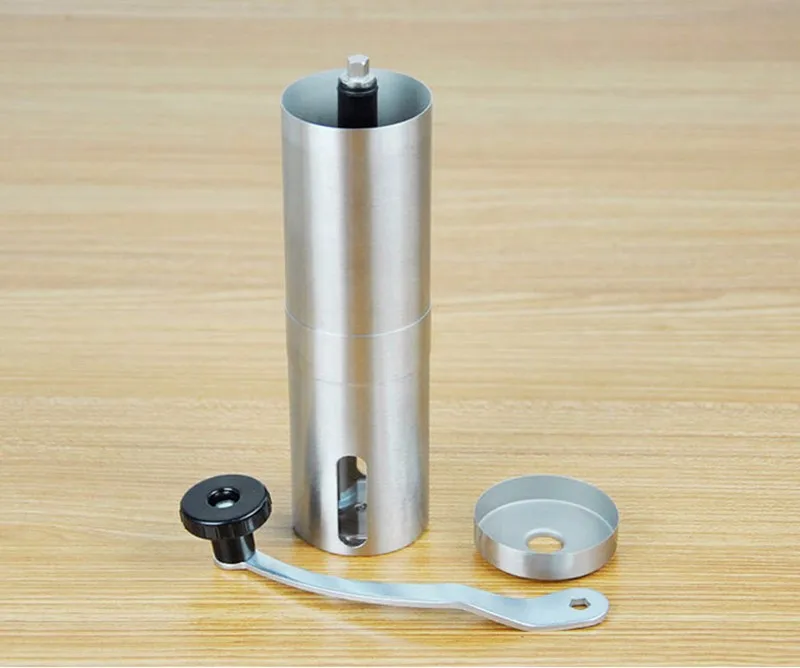 Stainless Steel Portable Coffee Grinder Ceramic Burr Hand Crank Manual Grinding for Lovers Mini Mill Home | Бытовая техника