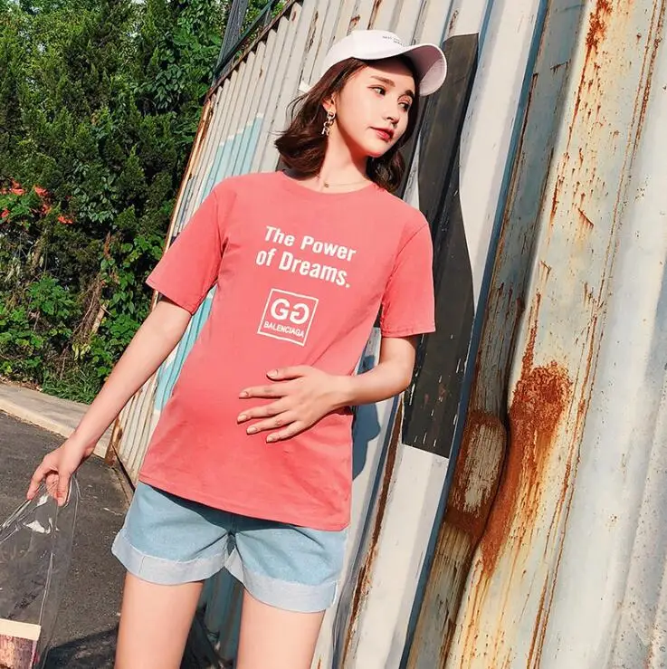 

2019 maternity summer irregular broken belly shorts fashion abdomen hot pants burrs holes wide-legged pregnant women shorts