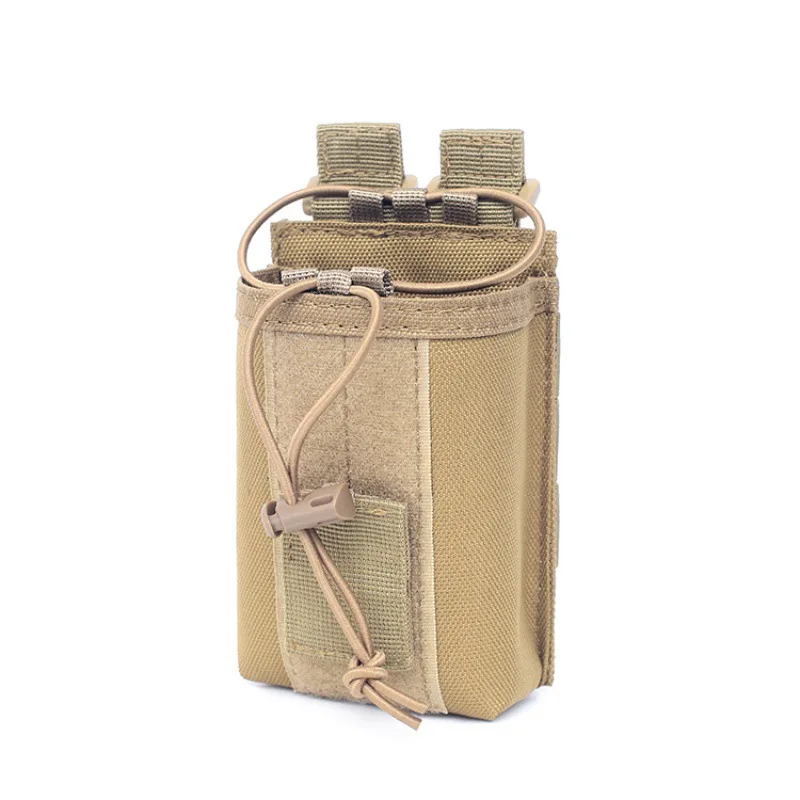 Военный Тактический Molle Радио Чехол держатель телефона 1000D EDC поясная сумка охотничий полицейский страйкбол рация кобура радио чехлы - Цвет: DE