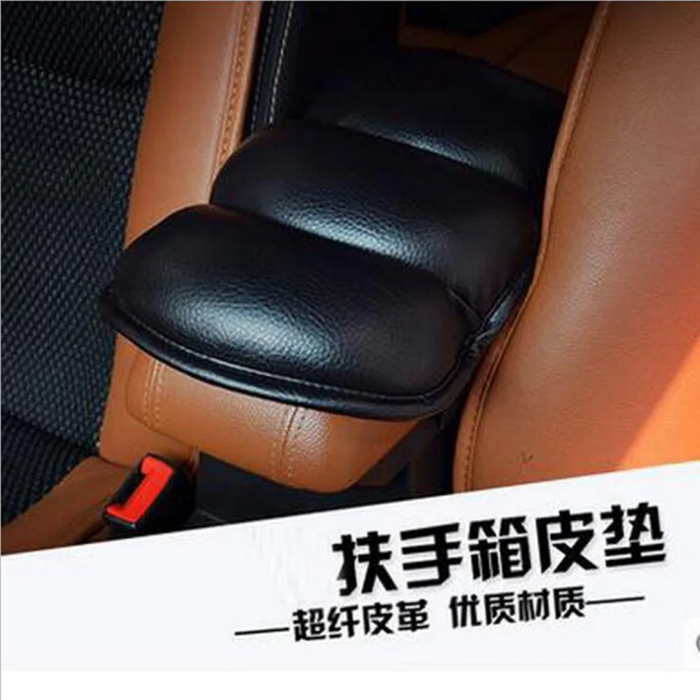 Car Armrests Cover Pad PU Leather Central Armrest Console Box Protective Mat Cushion for ranger rover/audi | Автомобили и