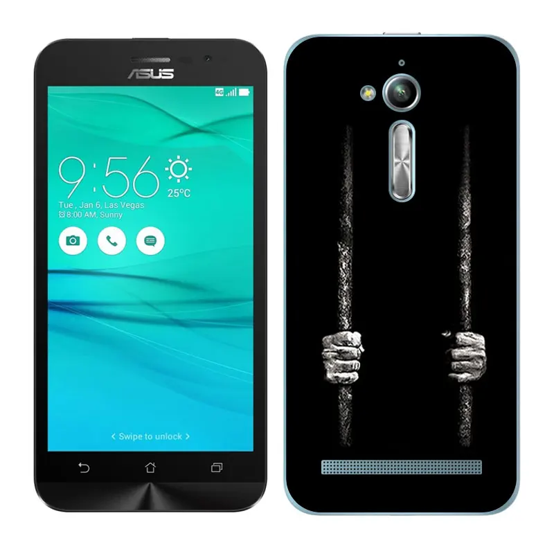 Мягкий чехол для Asus Zenfone Go ZB500KL ZB500KG силиконовый Для окрашенные бобы 5 0&quot|Бамперы| |