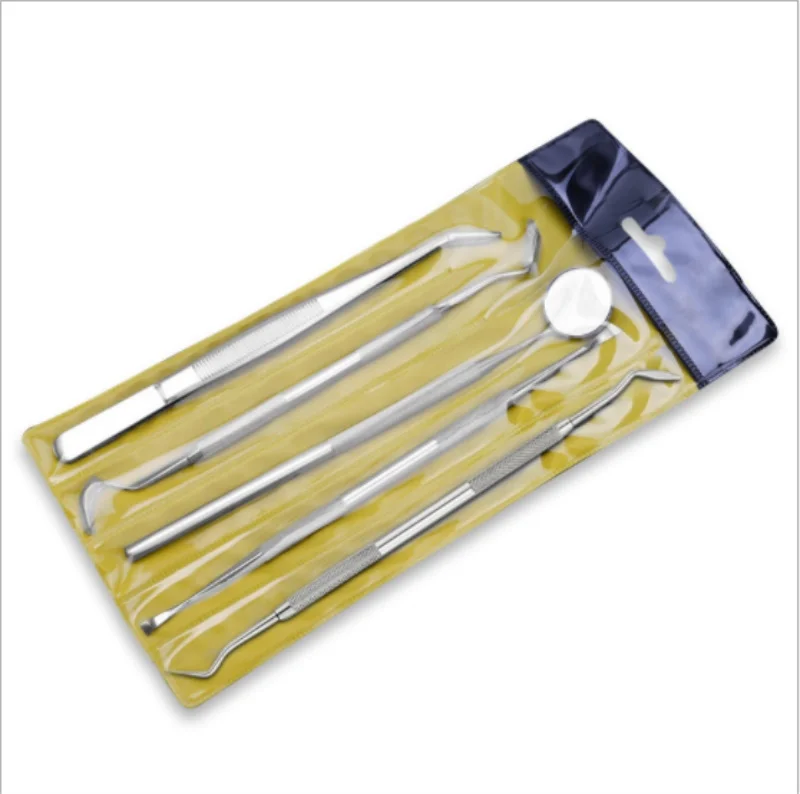 3/4/5Pcs Teeth Whitening Kit Stainless for Dental Tools Dentist Scraper Scaler Pick Set Mirror Instruments / 100sets | Красота и