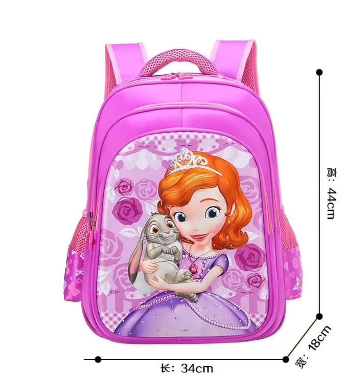 Новый София первая Принцесса рюкзак школьные сумки для детей девочек Начальная