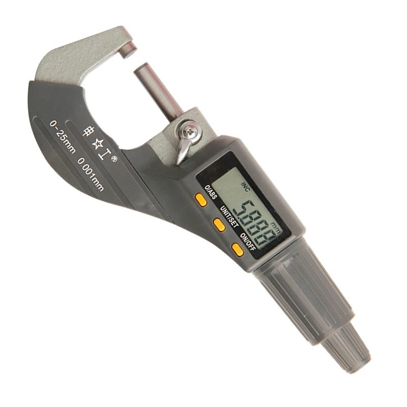 

SHENGONG 0-25mm Digital Micrometer 0.001mm Metric/Inch Outside Micrometer Measuring Instrument Electronic Micrometer Tools