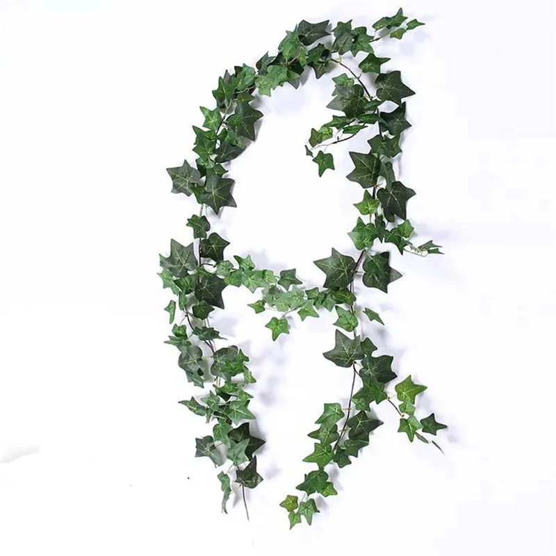 180cm Artificial Ivy plant greens faux plants Wedding garden decoration fake Rattan wall Hanging Vine Garland jungle Party decor | Дом и сад