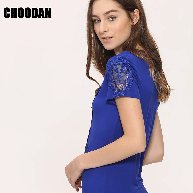 Женская кружевная блузка Blusa белая из хлопка с кружевом элегантная рубашка