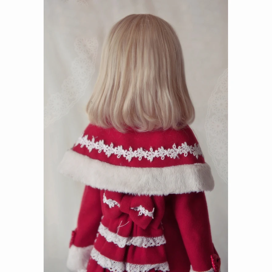 

Bybrana Bjd Wig 1/3 Light Gold Princess Curly Hair For Dolls