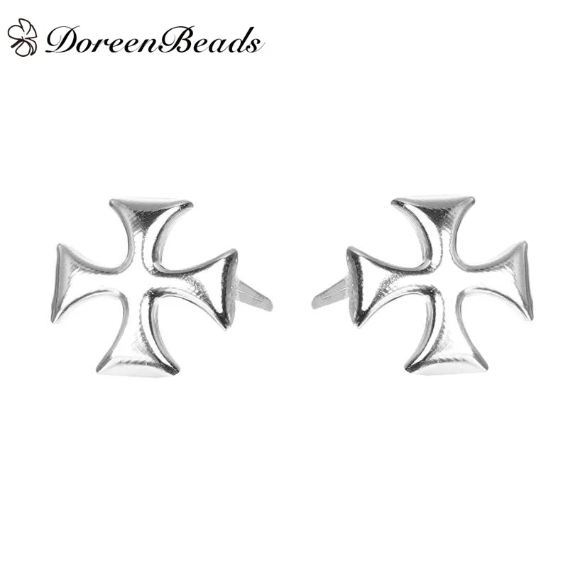 DoreenBeads железная заклепка два креста для ног одежда швейная заклепки крафтовое