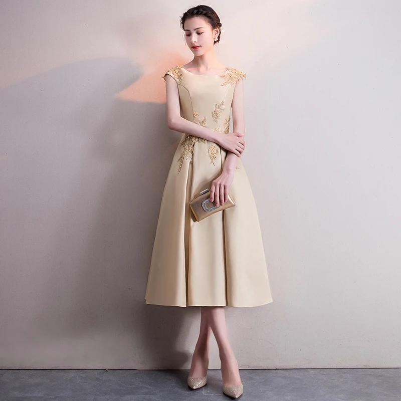 CEEWHY атласное Деловое платье А силуэта женское элегантное короткое вечернее