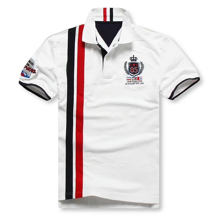 2014 Mens Plus Size 5XL 6XL Vertical Stripe Cotton Short Sleeve Polo shirt Men Designer Brand Clothing shirts camisa masculina | Мужская
