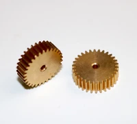 5pcslot 0 5m 40teeth metal copper precision micro model motor small modulus gear hole2mm