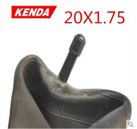 Цвет: желтый KENDA 14/16/18*2,125/2,5/3,0 трубки Электрический велосипед внутренняя трубка камера велосипедной шины ятаган прямой рот - Цвет: Цвет: желтый