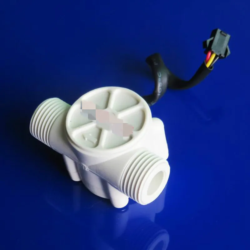 Water Flow Meter Sensor Counter Indicator Flowmeter fuel pool float switch Hall for water heaters G1/2 1-30L/min DN15 | Инструменты