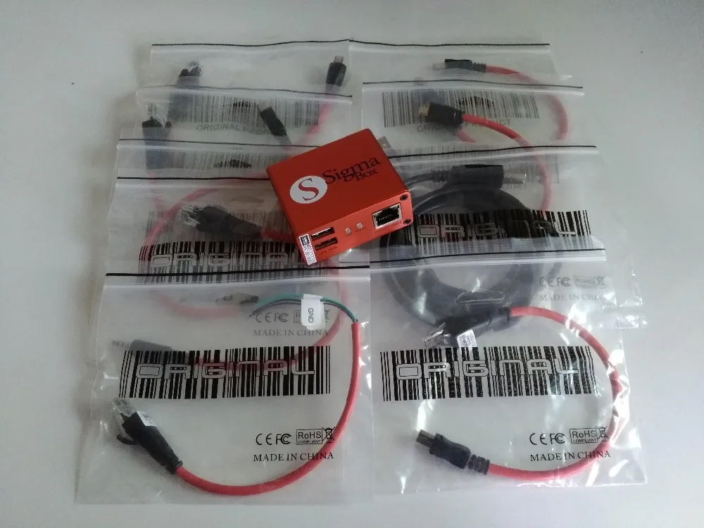Gsmjustoncct100 % оригинальная новейшая версия sigma box с 9 кабелями упаковкой 3 активация