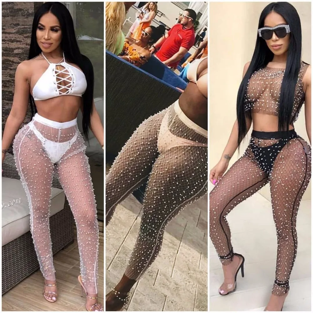 Брюки карандаш женские летние пляжные универсальные накидка от солнца штаны с