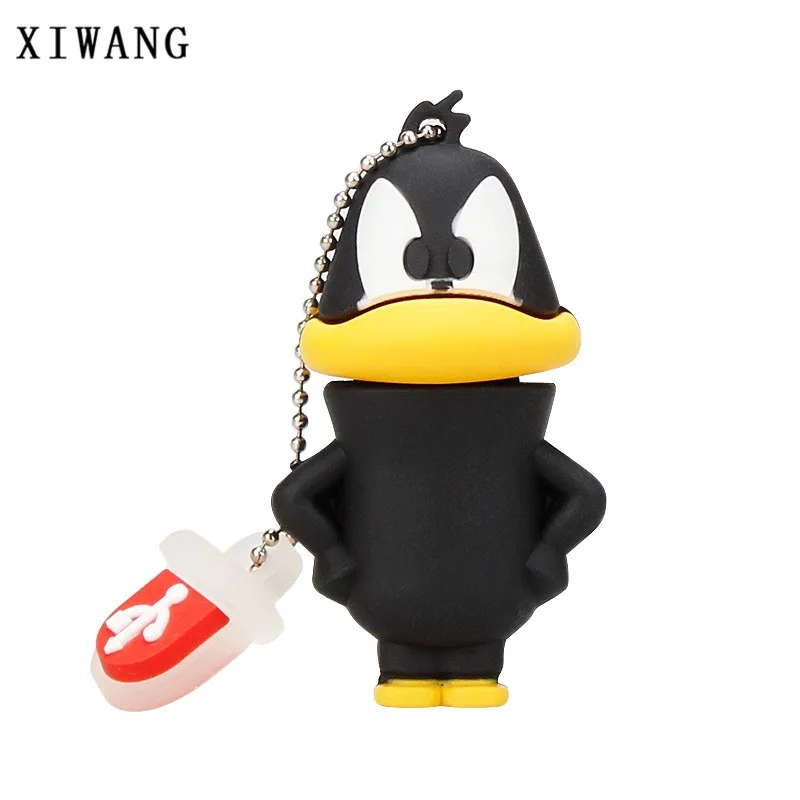 crow Мультфильм Кот/утка/Лев/Кролик/ворона животных серии флеш-диск usb 2,0 128 ГБ 8 ГБ 16 ГБ флеш-накопитель 32 Гб 64 Гб Флешка usb карта памяти - Цвет: crow