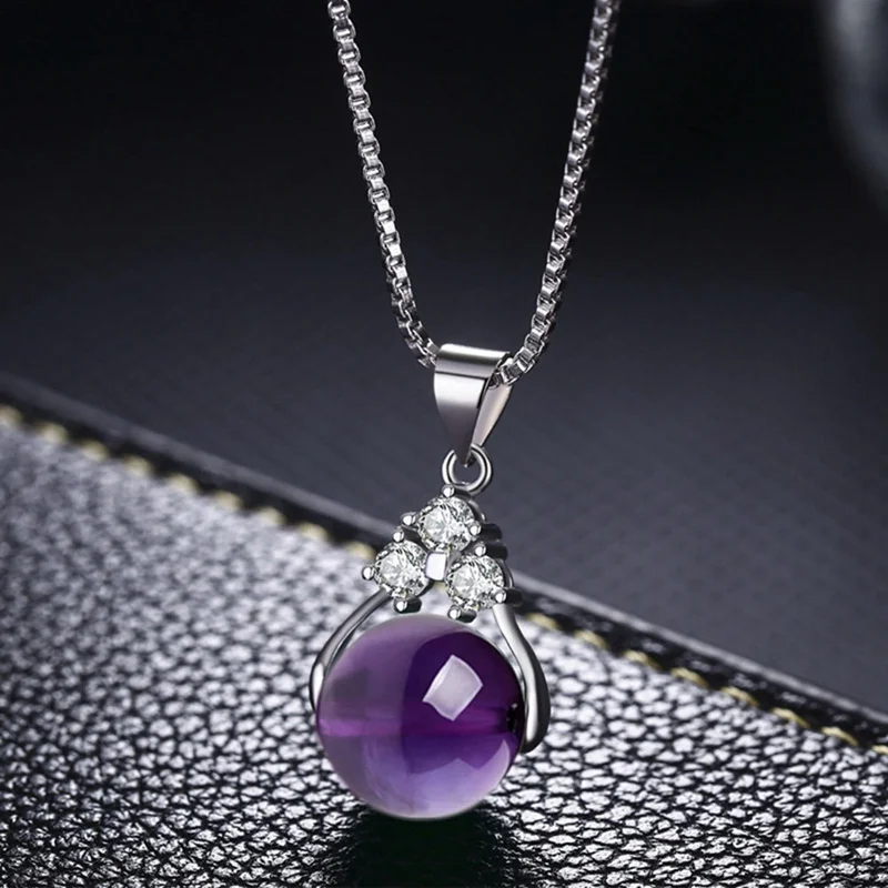 2019 Fashion Natural Green Stone Transfer Ball Beads Pendant Necklaces Long Link Chain Crystal Women Jewelry Gifts | Украшения и