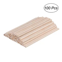 100pcs 30x0 6cm round wooden pine rods sticks premium durable wooden dowel for building model wood working crafts