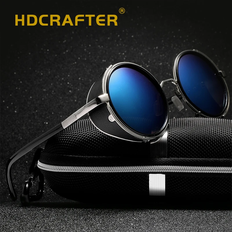 HDCRAFTER круглые стимпанк Солнцезащитные очки женские 2018 винтажные Круглые ретро