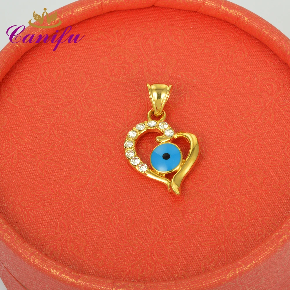 Canifu Новое поступление золотой кулон в форме сердца для ожерелья CZ AAA сглаза