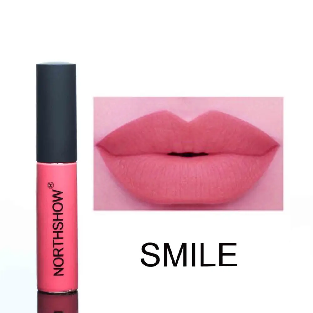 smile Новинка, 12 цветов, брендовые увлажняющие пигменты, блеск для губ, матовый блеск для губ, стойкий водостойкий, сексуальная жидкость цвета "нюд", губная помада, матовая помада для губ - Цвет: smile