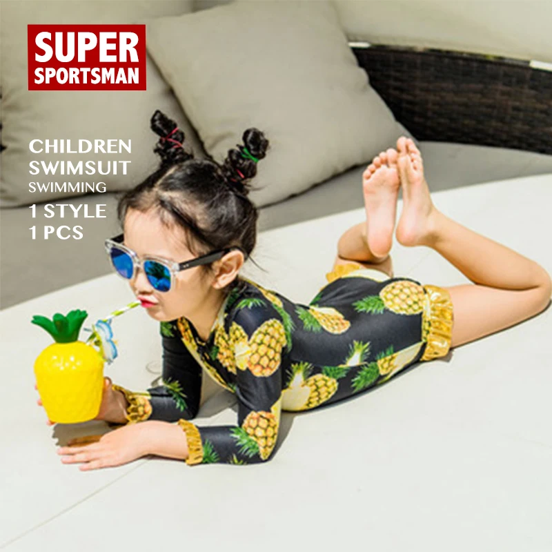 Слитный купальник для маленьких девочек детские Мультяшные купальные костюмы