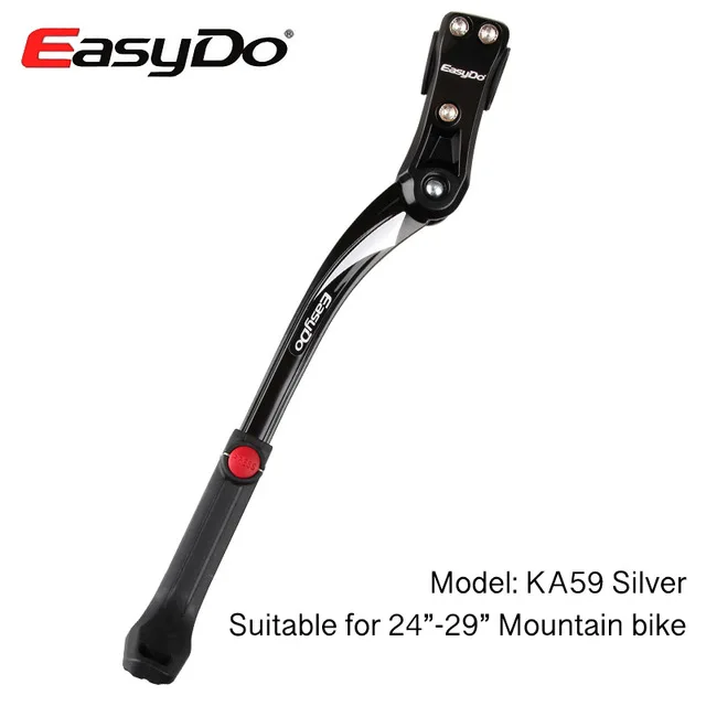 EasyDo 2"-29" MTB велосипедная подножка, парковочные стойки для горного велосипеда, Подножка для шоссейного велосипеда, боковая подставка, регулируемая 34-41 см - Цвет: KA59-Silver