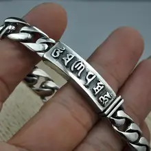 Настоящее чистое серебро 925 пробы браслеты для женщин и мужчин