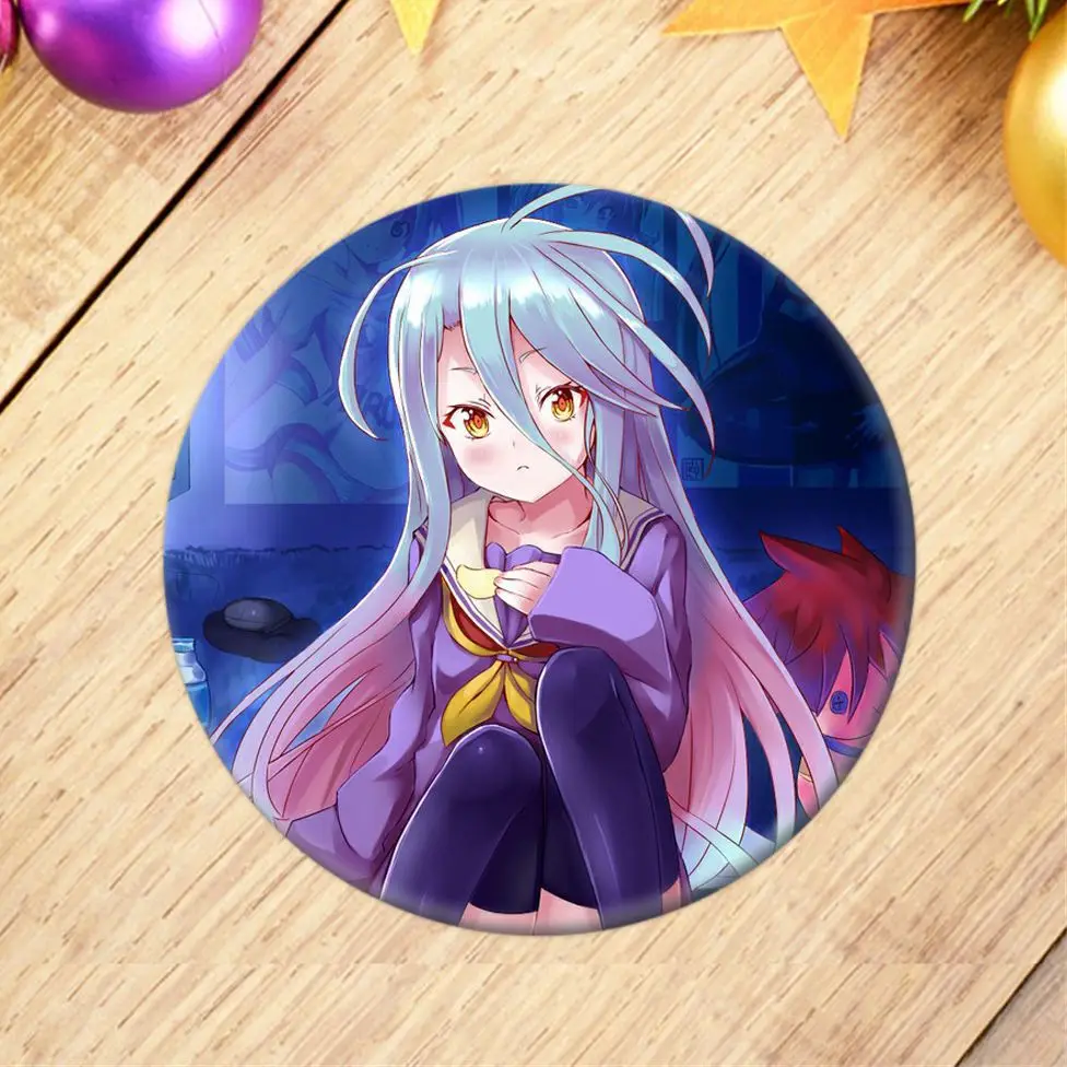 1 шт. аниме NO GAME LIFE значок косплея Sora брошь заколка Shiro Hatsuse Izuna коллекция значков