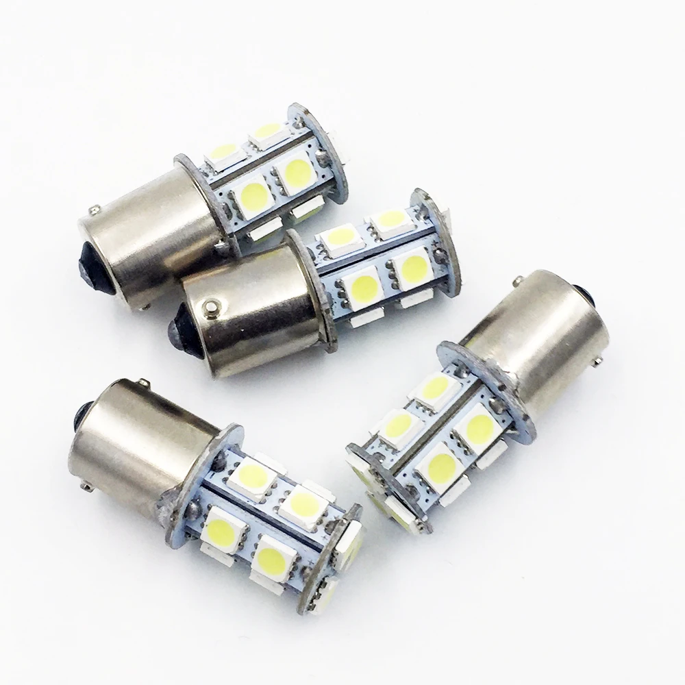 YSY 200 шт. 12 В 24 S25 1156 BAU15S P21/5 Вт 13 SMD 5050 Автомобильные светодиодные указатели поворота