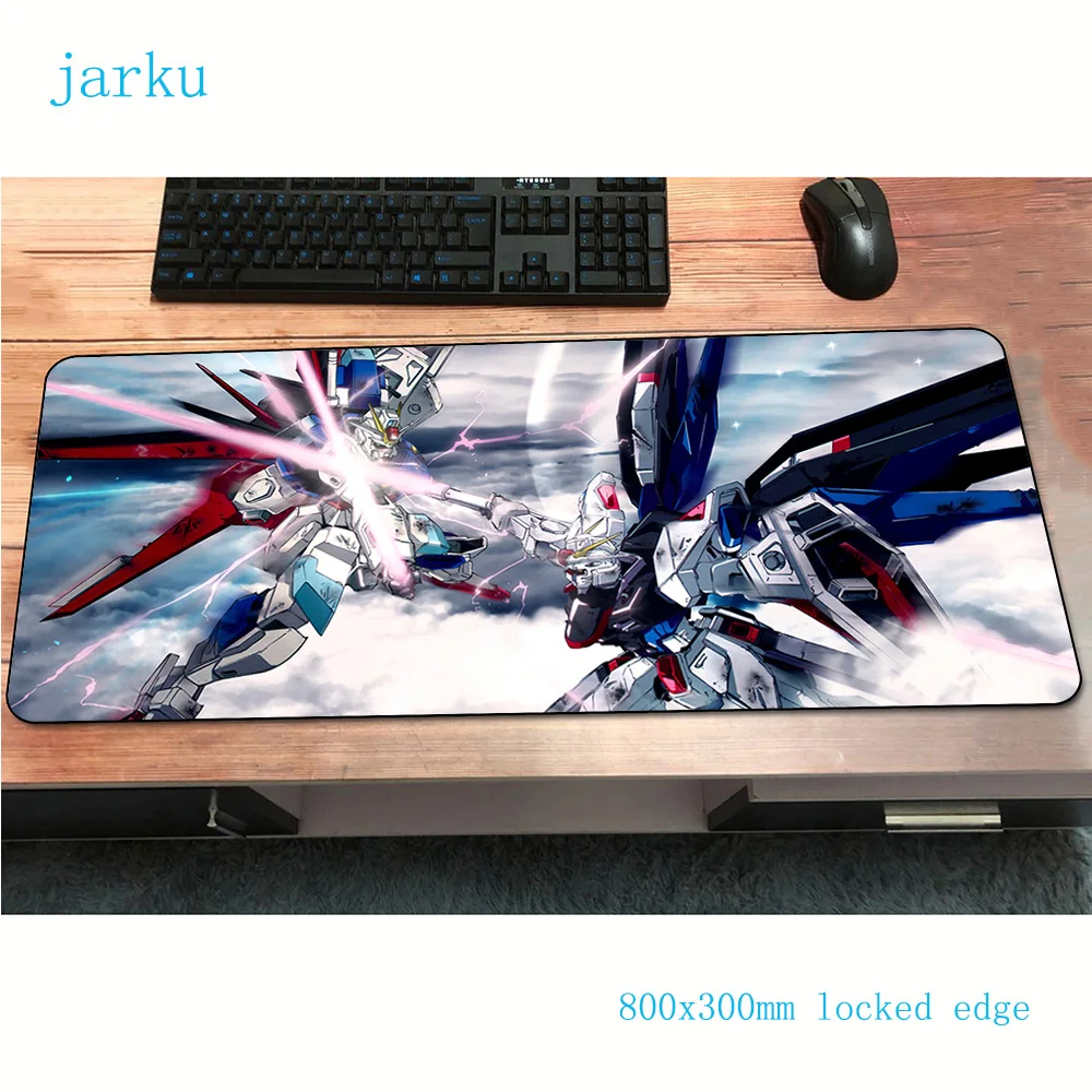 GUNDAM коврик для мышки с аниме 800x300x2 мм игровой коврик для мыши геймер Коврик для мыши компьютер натуральный каучук Настольный коврик большой игровой коврик