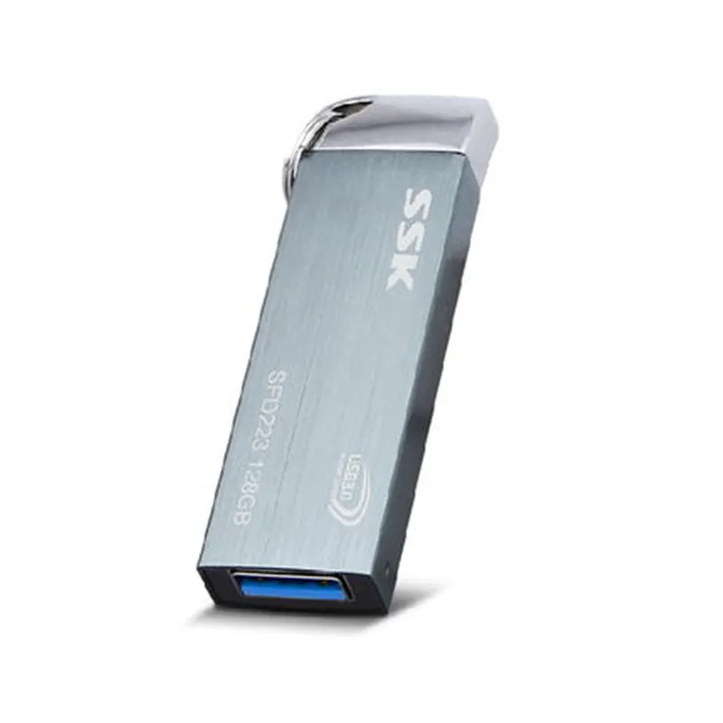 SSK SFD223 USB флеш-накопитель, 128 Гб металлический флеш-накопитель, высокоскоростная USB карта памяти, 64 ГБ флеш-накопитель, реальная емкость, 32 ГБ USB флеш-накопитель, 256 ГБ