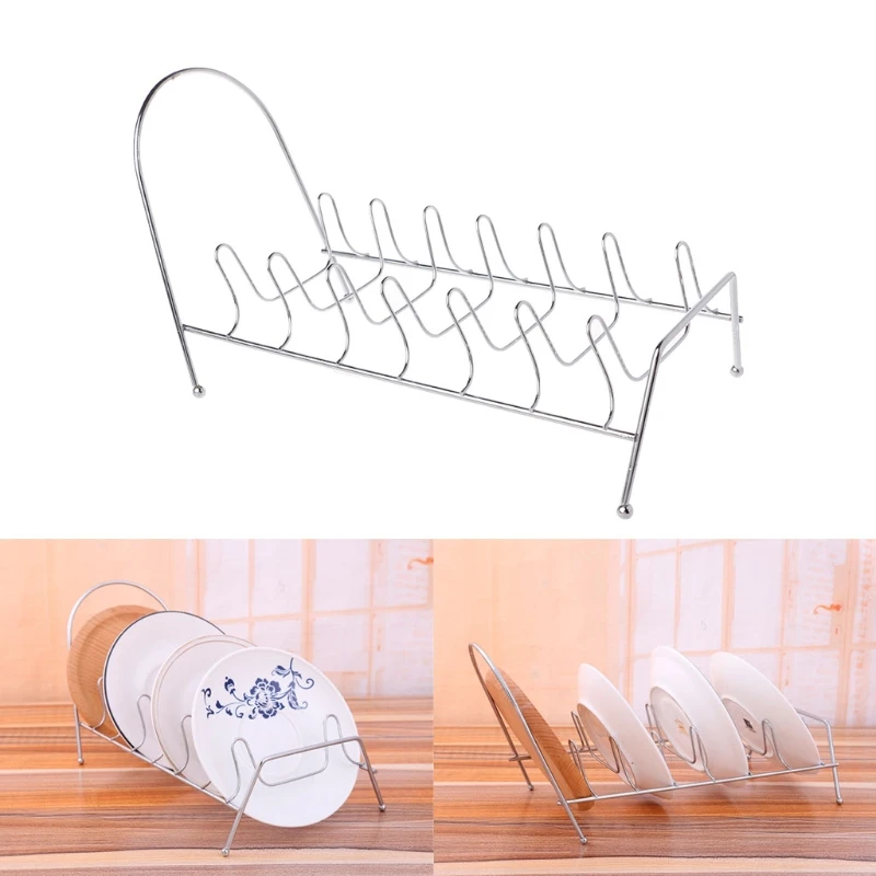 Высокое качество пластины ganizer 8 слотов хромированные стеллажи для посуды
