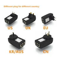 48v 0 5a output 10100mbps poe injector power over ethernet adapter power pin 4578 ac100 240v ukeuauus plug