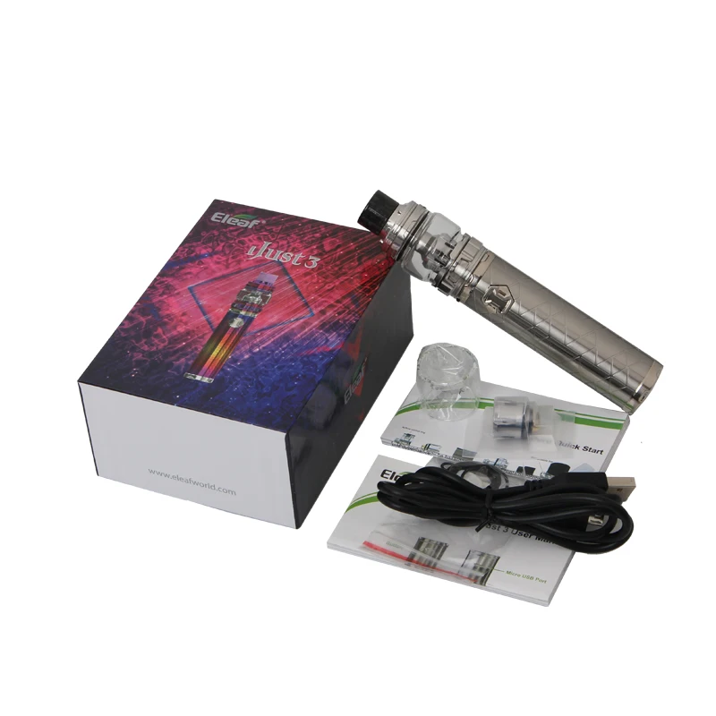 100% Оригинальный Eleaf Ijust 3 комплект с 6 5 мл/2 0 мл Элло Дуро Танк встроенный 3000 мАч