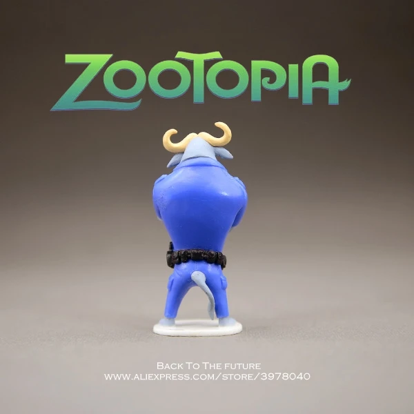 Disney Zootopia Chief Bogo 7 см экшн фигурка украшение статуэтка модели игрушек для детей