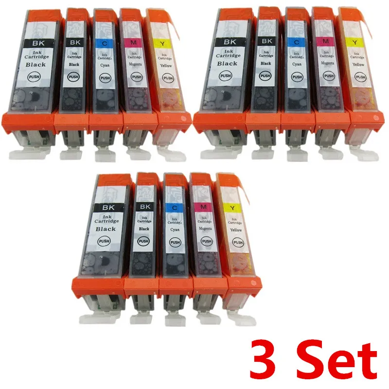 3 Set 5 Color Замена PGI-970PGBK PGI970 PGI-970 CLI-971 PGI 970 PGI-970XL чернильные картриджи для Canon Pixma MG7790 MG 7790 MG-7790 - Цвет: 3 Set 5 Color