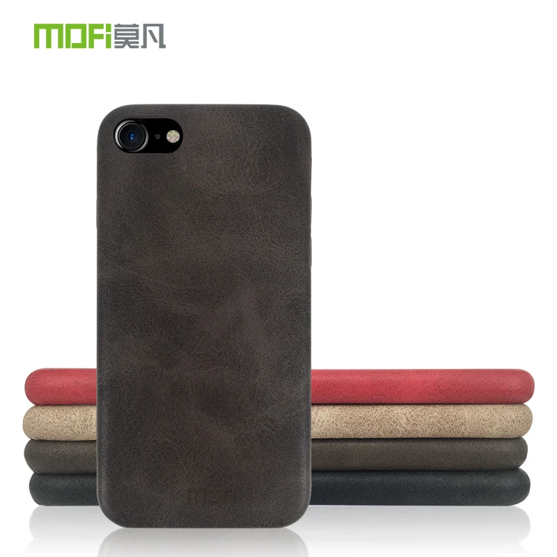 Original MOFi Luxury Vintage PU Leather Phone Case for iPhone 7 iphone Plus Back Cover 8 hoesje |