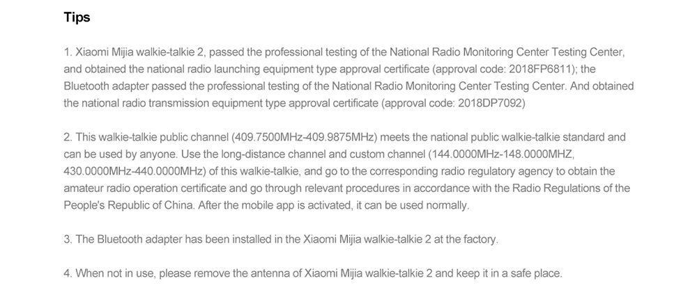 Xiaomi Mijia 5200mAh Walkie talkie 2 IP65 Водонепроницаемый и пыленепроницаемый портативный уличный радиоприемопередатчик UVHF двухдиапазонный переговорный