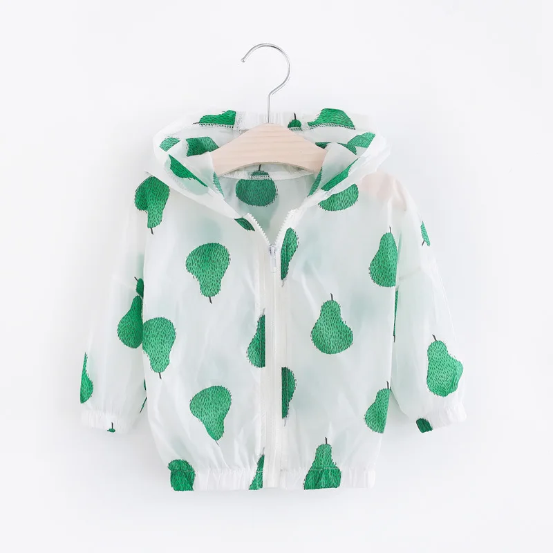 style 02 Детская одежда для девочек свитер с длинными рукавами для мальчиков Солнцезащитная одежда для детей спортивная одежда с рисунком фруктов - Цвет: style 02